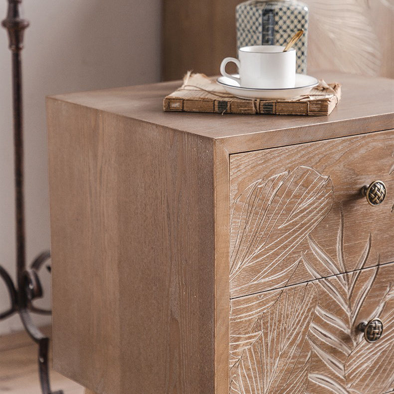 Distressed Wood Accent Chest Industrial Knobs Wood Accent Cabinet