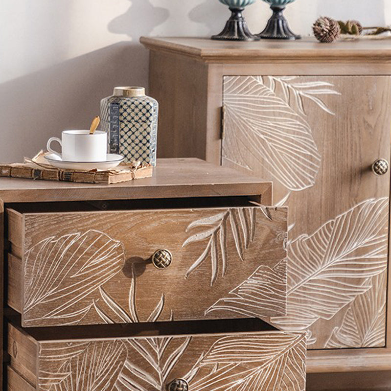 Distressed Wood Accent Chest Industrial Knobs Wood Accent Cabinet