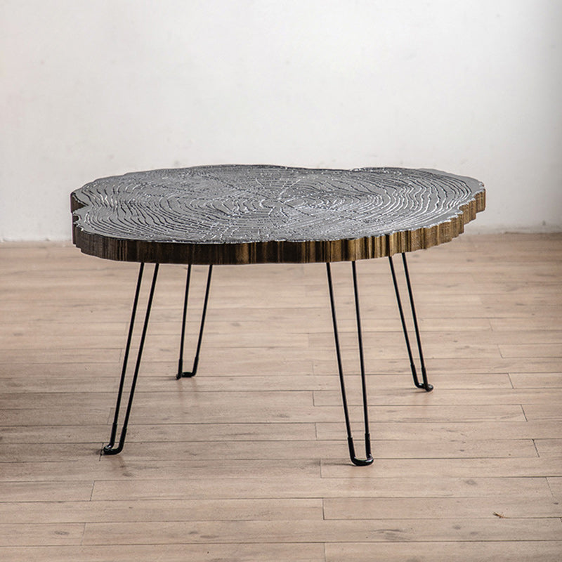 Contemporary Solid Wood Coffee Table Espresso Wood Coffee Table