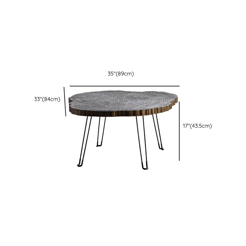 Contemporary Solid Wood Coffee Table Espresso Wood Coffee Table