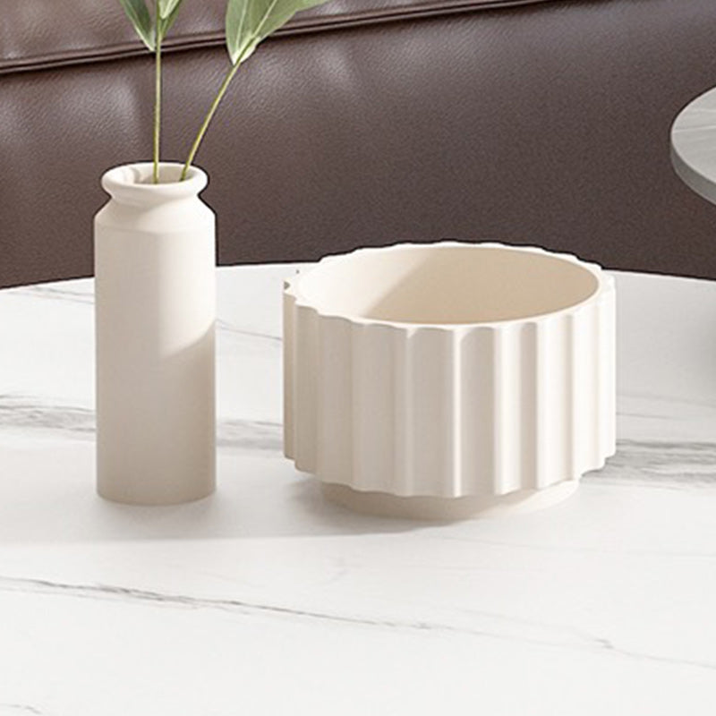 No Distressing End Table Modern Marble Living Room Side Table