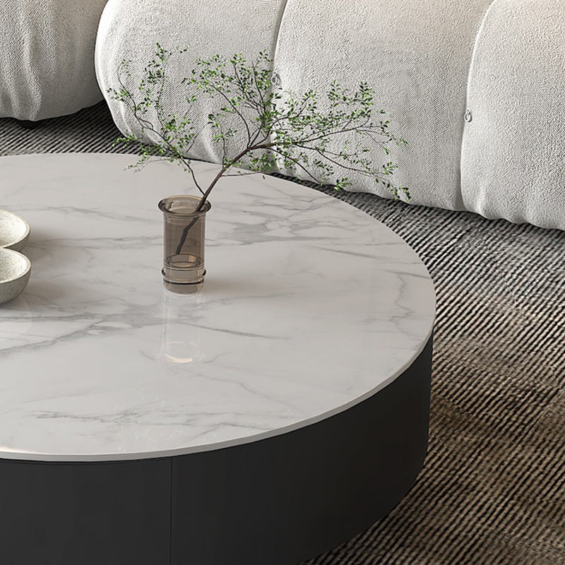 Modern Marble Side Table No Distressing End Table for Living Room