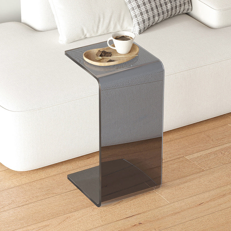11.81" Wide Plastic Side End Table Abstract Sofa Side Accent Table