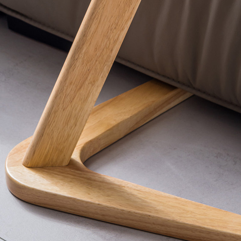 Contemporary Round Side Table Rubberwood Side End Snack Table