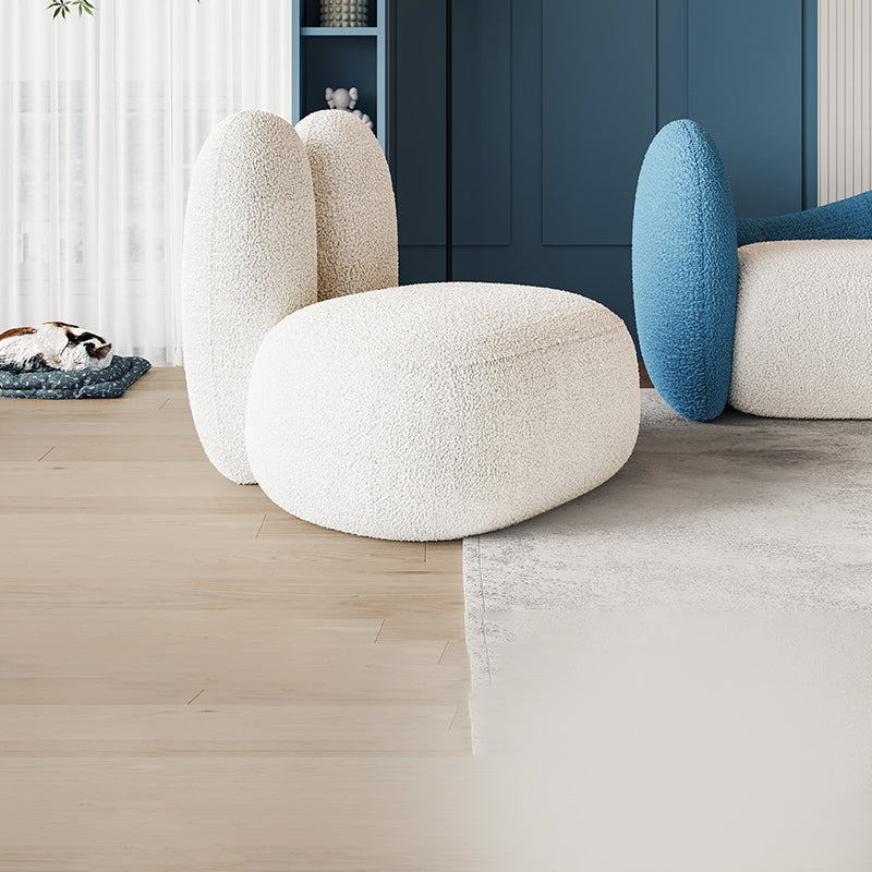 Modern Living Room Accent Chair Fixed Back Armless Lounge Chair
