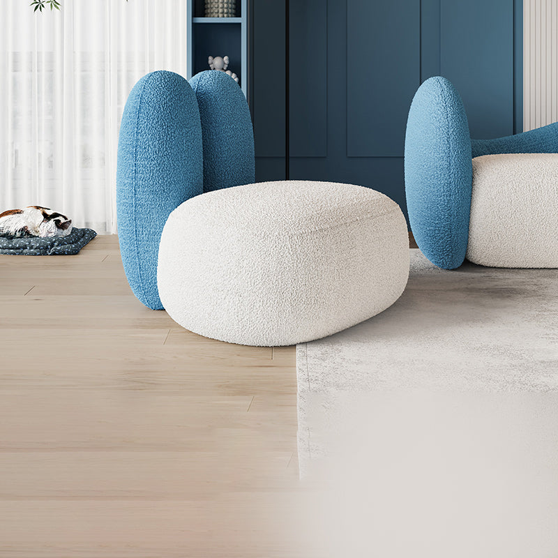 Modern Living Room Accent Chair Fixed Back Armless Lounge Chair