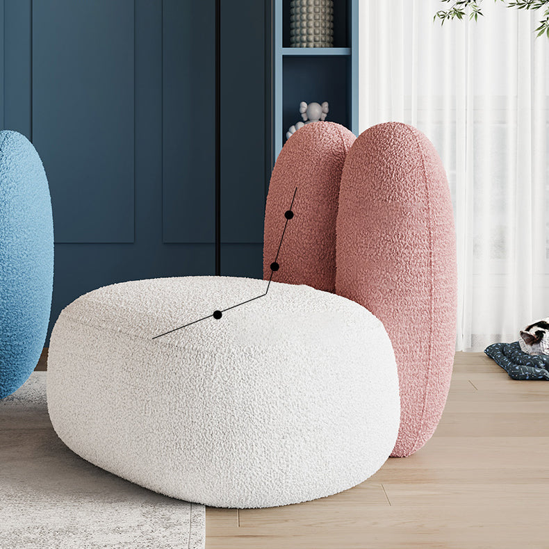 Modern Living Room Accent Chair Fixed Back Armless Lounge Chair