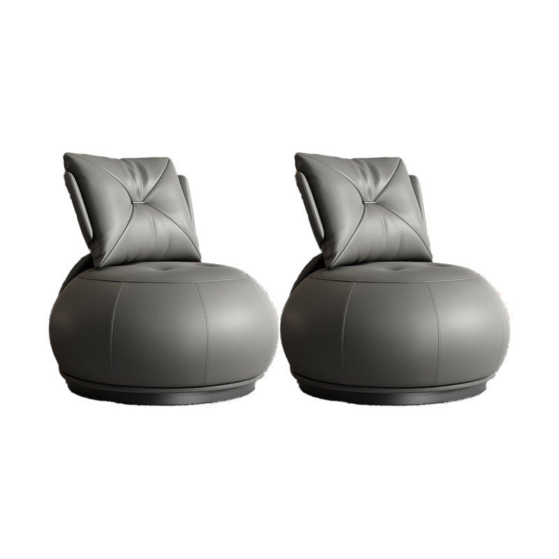 Contemporary Solid Color Lounge Chair Living Room Swivel Side Chair