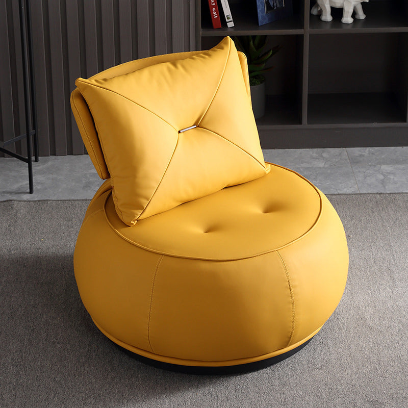 Contemporary Solid Color Lounge Chair Living Room Swivel Side Chair