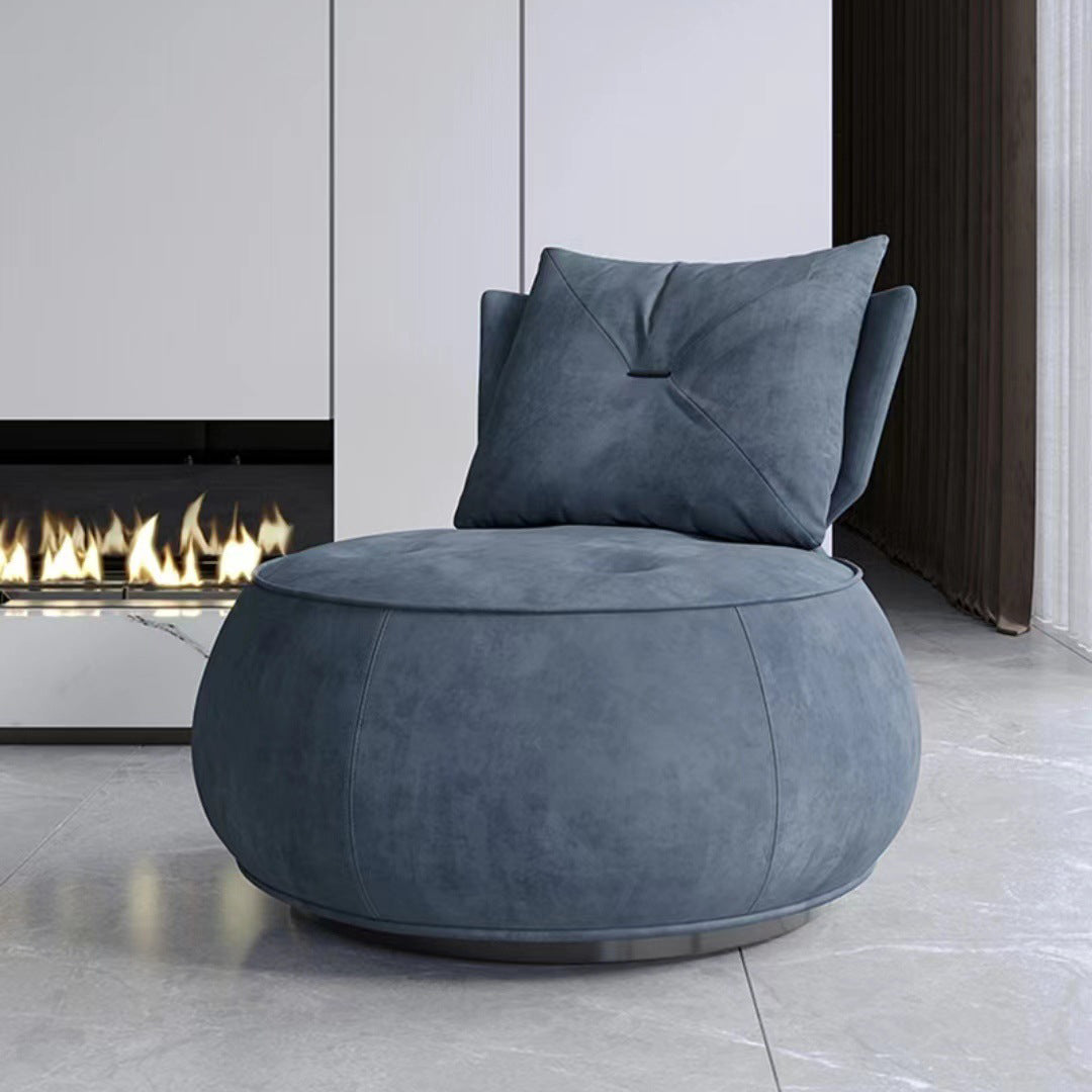 Contemporary Solid Color Lounge Chair Living Room Swivel Side Chair