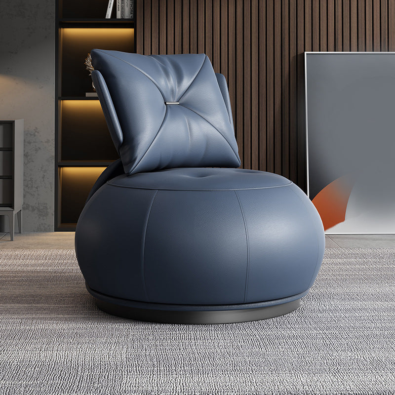 Contemporary Solid Color Lounge Chair Living Room Swivel Side Chair