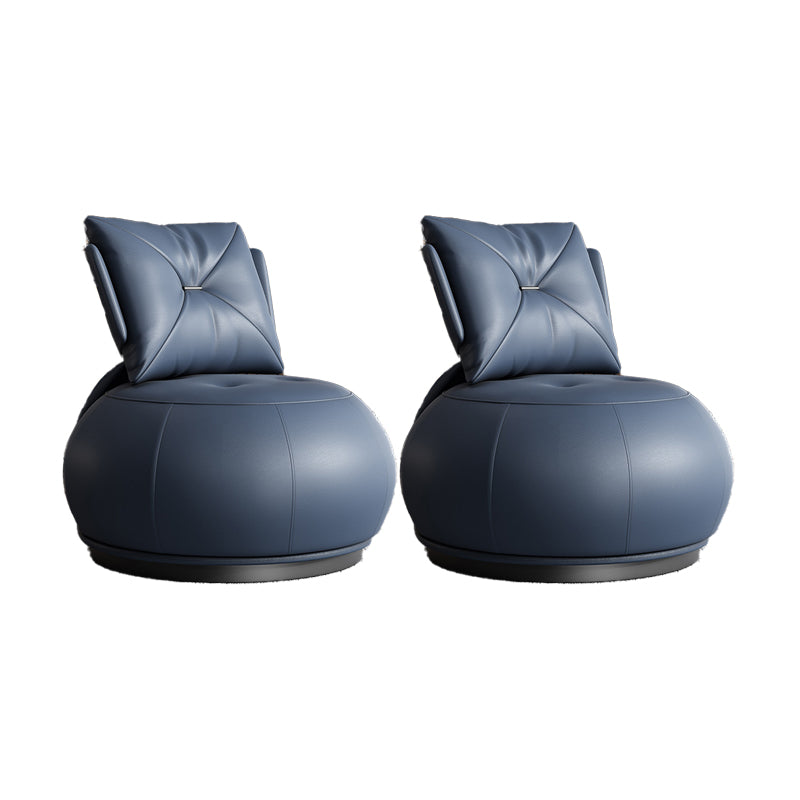 Contemporary Solid Color Lounge Chair Living Room Swivel Side Chair