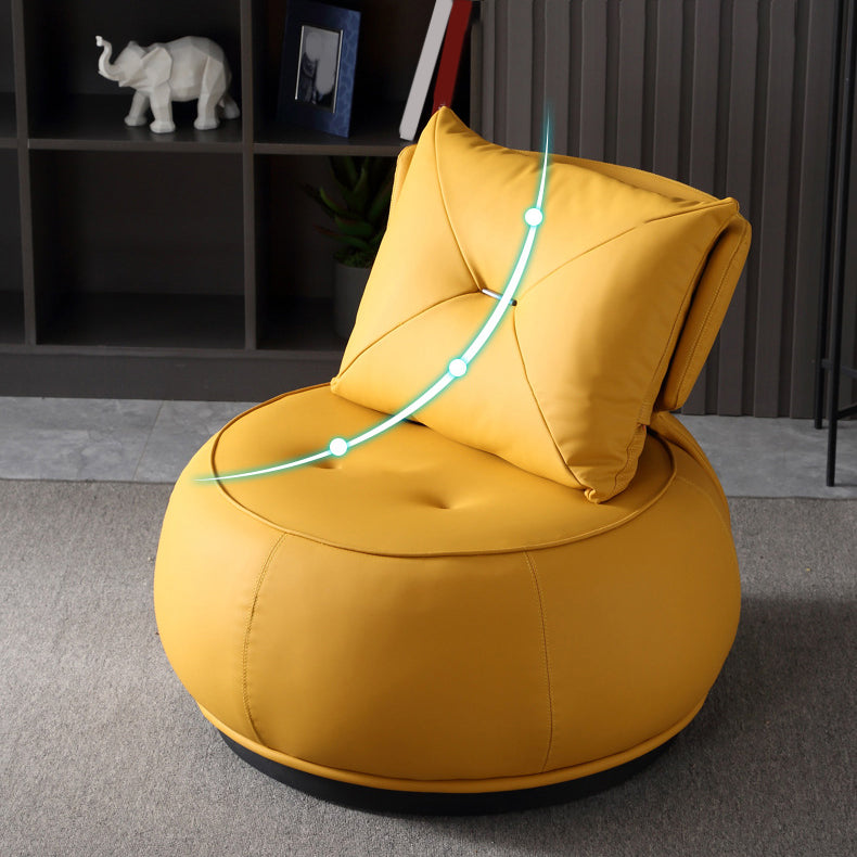 Contemporary Solid Color Lounge Chair Living Room Swivel Side Chair