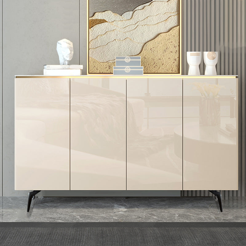 Glam Style Sideboard Cabinet Wood Buffet Sideboard with Cabinets