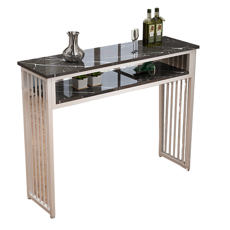 Modern Style Wood Bar Stool Table Rectangle Bar Table for Cafe