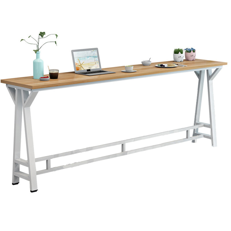 Modern Style Wood Bar Stool Table Rectangle Bar Table for Home