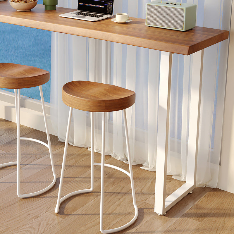 Contemporary Counter Height Table Solid Wood Bar Dining Table