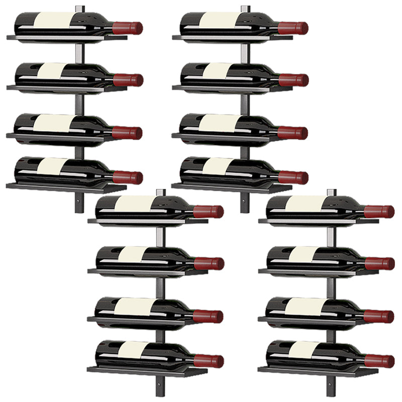 Wall Mounted Wine Bottle Holder Contemporary Metal Wine Rack Bottle
