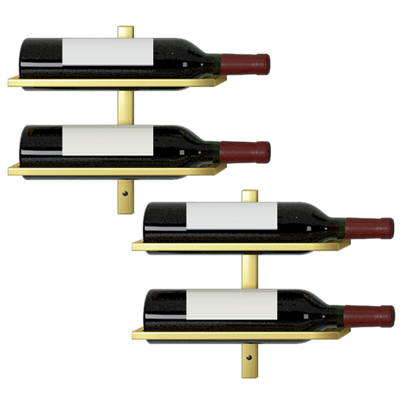 Wall Mounted Wine Bottle Holder Contemporary Metal Wine Rack Bottle