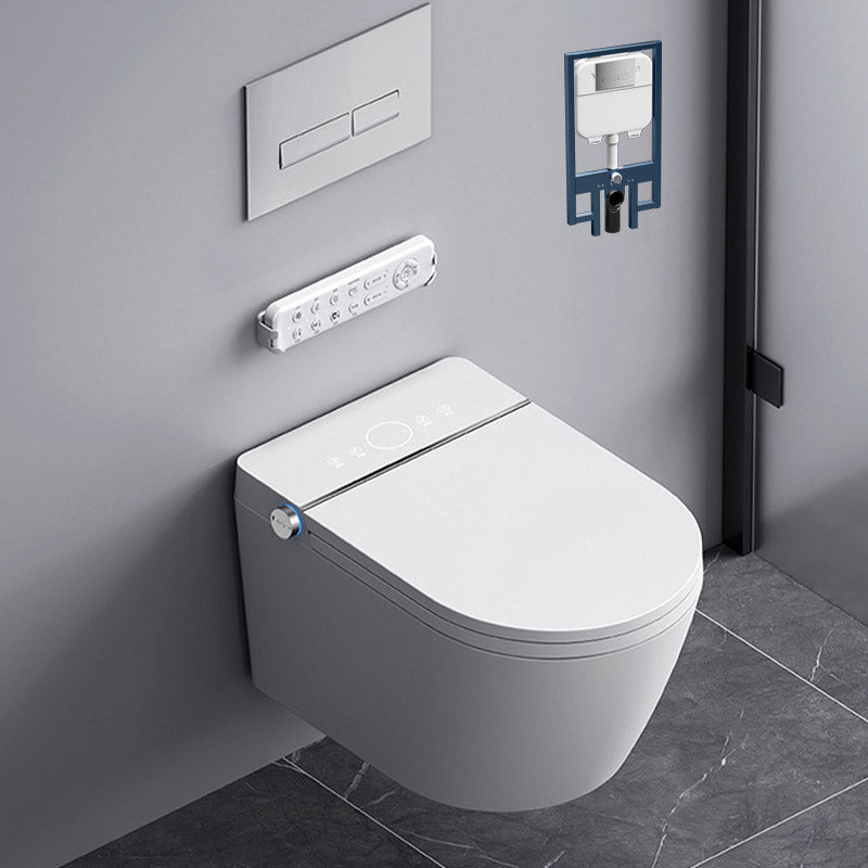 Modern Heated Seat Toilet ABS Wall Mount Flush Toilet for Home Use