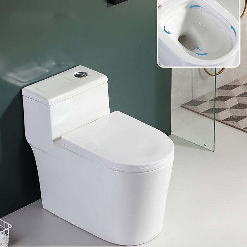 Traditional 1-Piece Toilet Bowl Floor Mounted White Urine Toilet for Bathroom