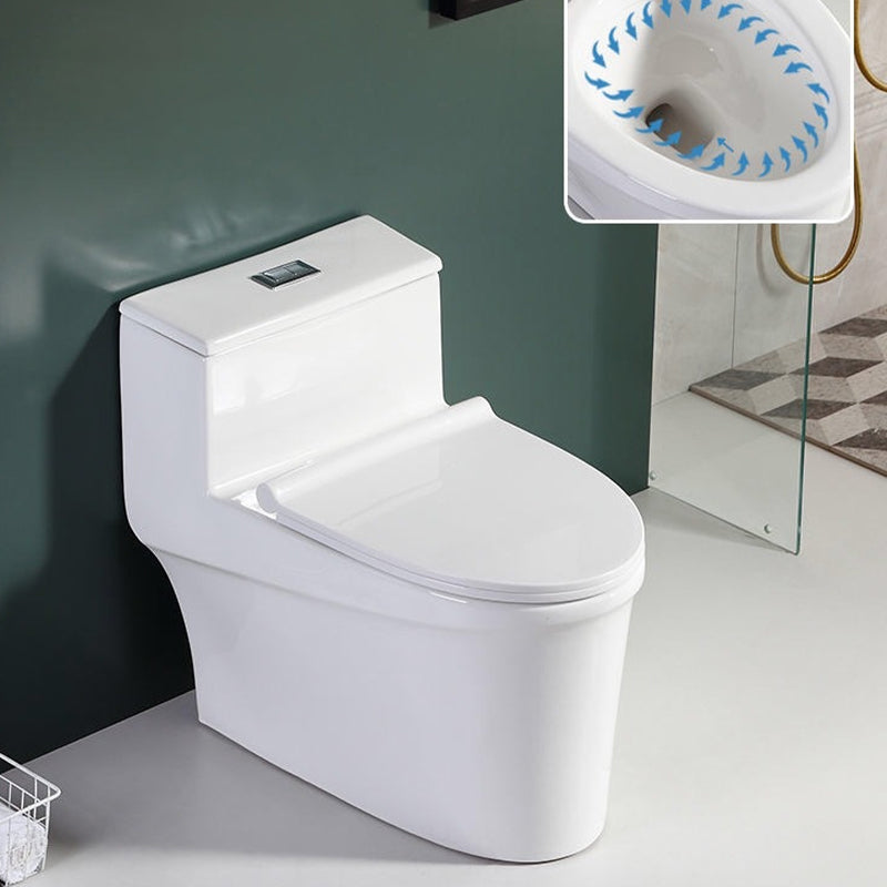Traditional 1-Piece Toilet Bowl Floor Mounted White Urine Toilet for Bathroom