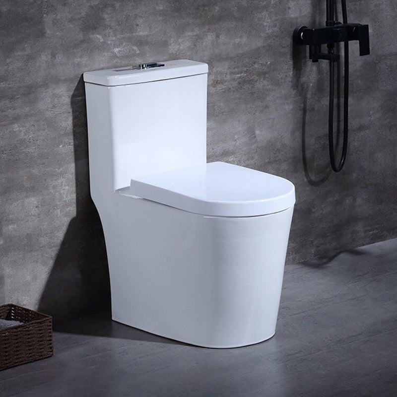 Traditional One Piece Toilet Bowl Floor Mounted White Urine Toilet for Bathroom