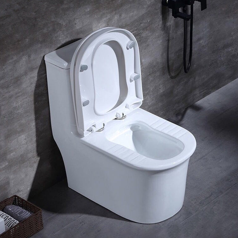Traditional One Piece Toilet Bowl Floor Mounted White Urine Toilet for Bathroom