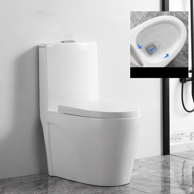 Contemporary One Piece Toilet Bowl Floor Mount White Urine Toilet for Bathroom