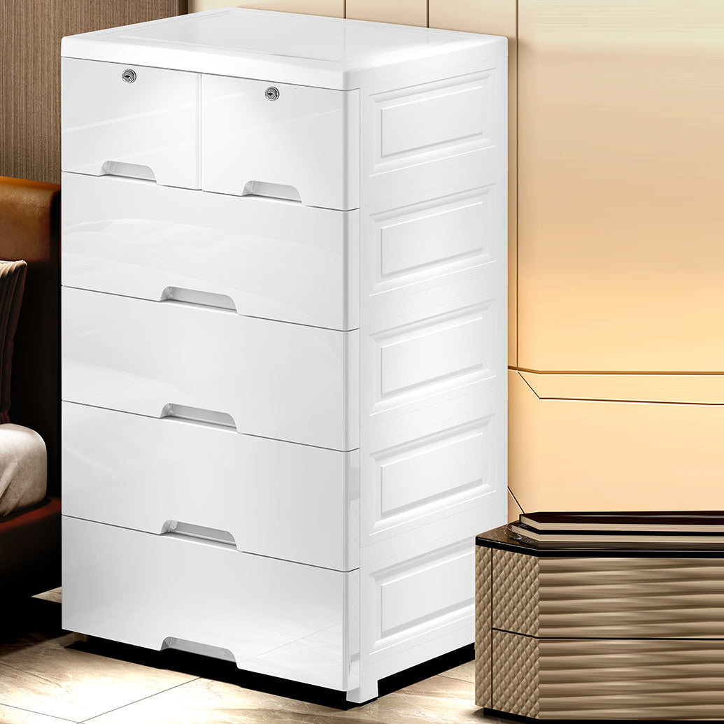Plastic Storage Cabinet with Drawers Contemporary Cabinet for Home