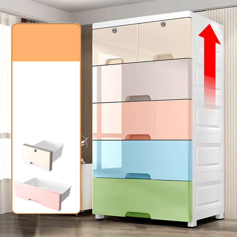 Plastic Storage Cabinet with Drawers Contemporary Cabinet for Home