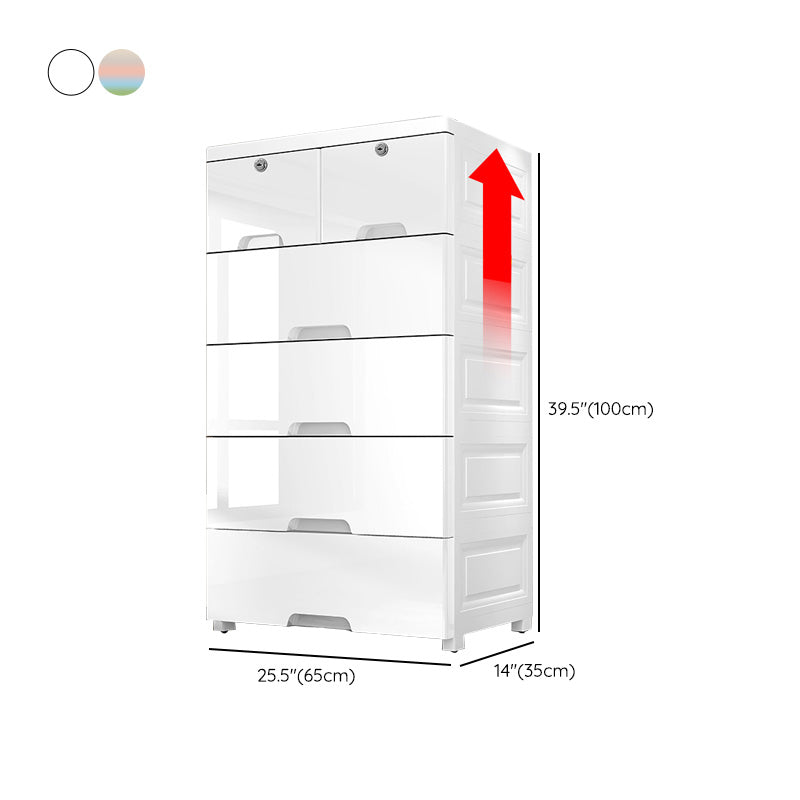 Plastic Storage Cabinet with Drawers Contemporary Cabinet for Home