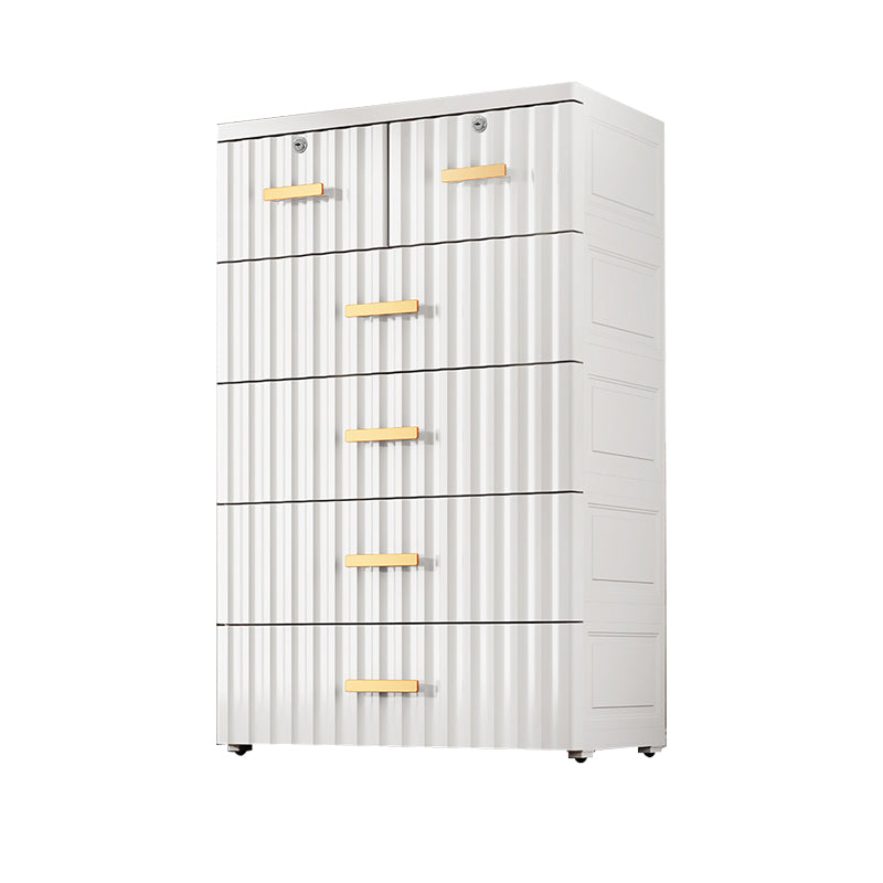 Bedroom Plastic Storage Cabinet Contemporary Matte Finish Cabinet