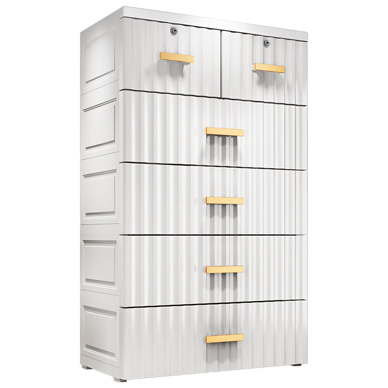 Bedroom Plastic Storage Cabinet Contemporary Matte Finish Cabinet