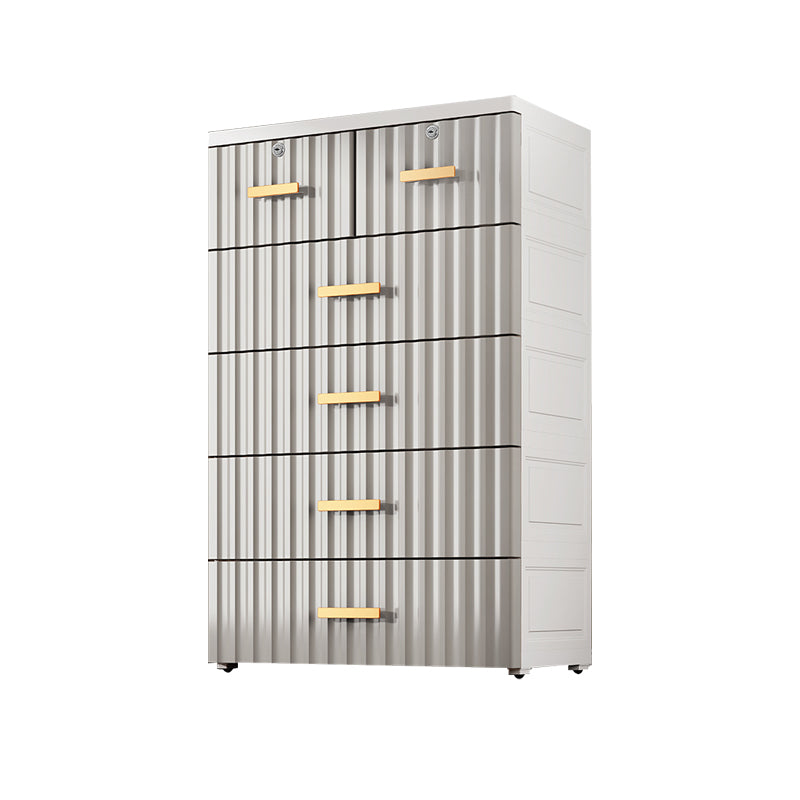Bedroom Plastic Storage Cabinet Contemporary Matte Finish Cabinet