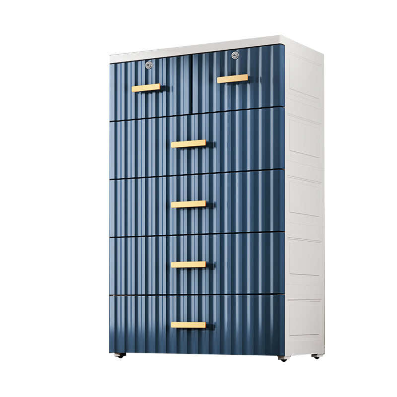 Bedroom Plastic Storage Cabinet Contemporary Matte Finish Cabinet