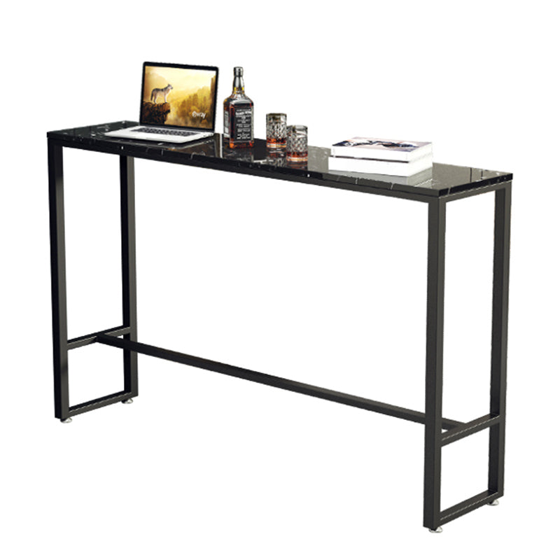 Modern Style Pub Dining Set 1/4 Pieces Rectangle Marble Counter Set