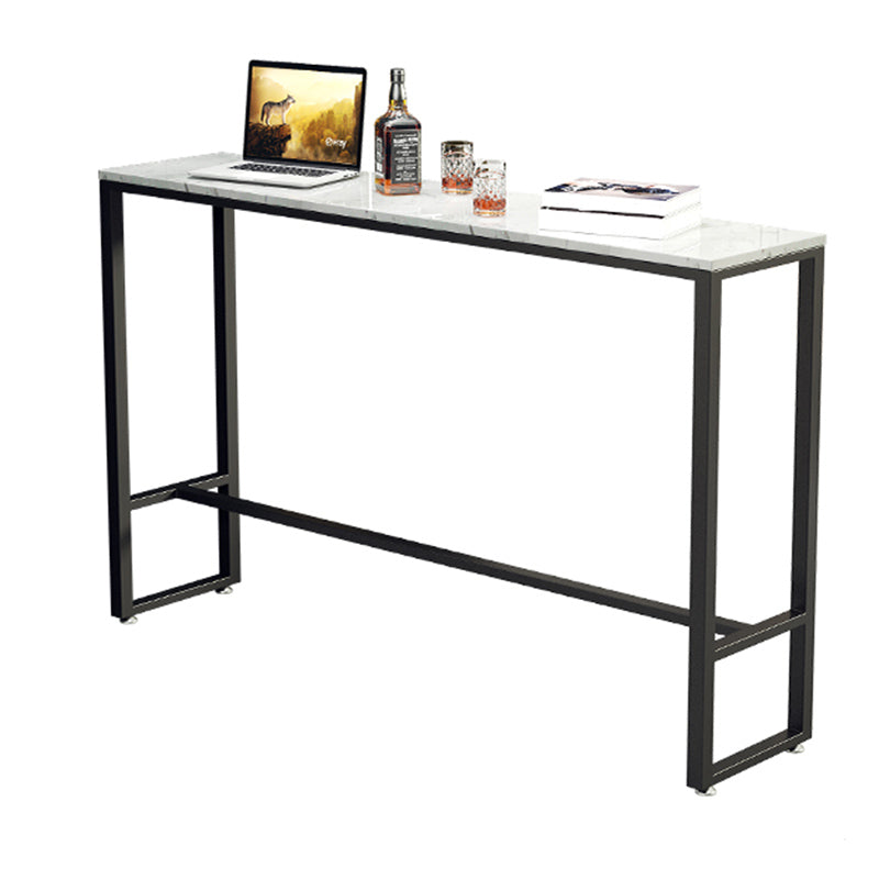 Modern Style Pub Dining Set 1/4 Pieces Rectangle Marble Counter Set