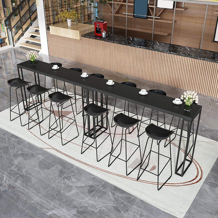 Industrial Bar Stool and Table Set Black 1/2/5 Pieces Pub Dining Set