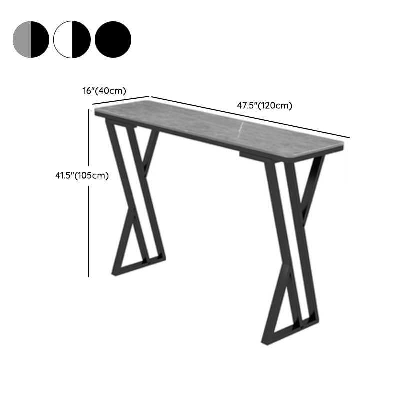 1/5 Pieces Bar Stool and Table Set Rectangular Modern Pub Table Set