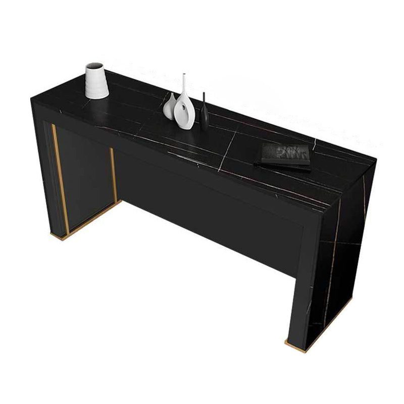 Contemporary Stone Pub Dining Set 1/2/3 Pieces Counter Table with Upholstered Stools