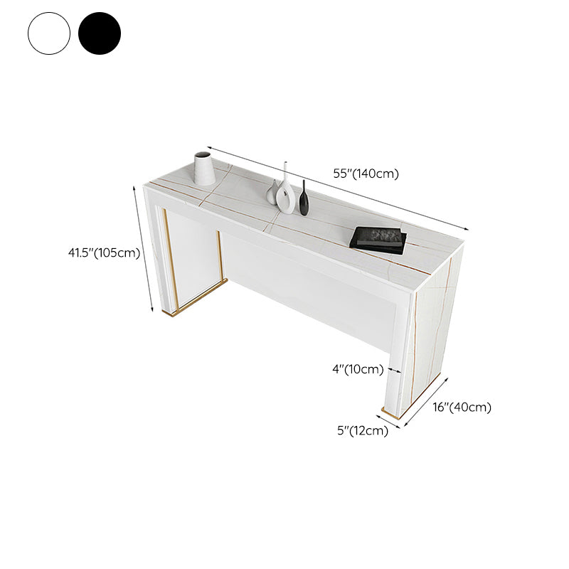 Contemporary Stone Pub Dining Set 1/2/3 Pieces Counter Table with Upholstered Stools