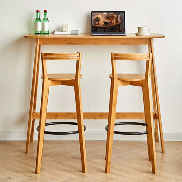 Contemporary Style Bar Set 1/2/3 Pieces Rectangle Pub Dining Set for Indoor