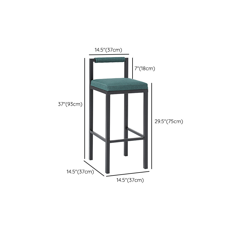 Modern Bar Table Set 1/7 Pieces Solid Wood Counter Table with Upholstered Stools