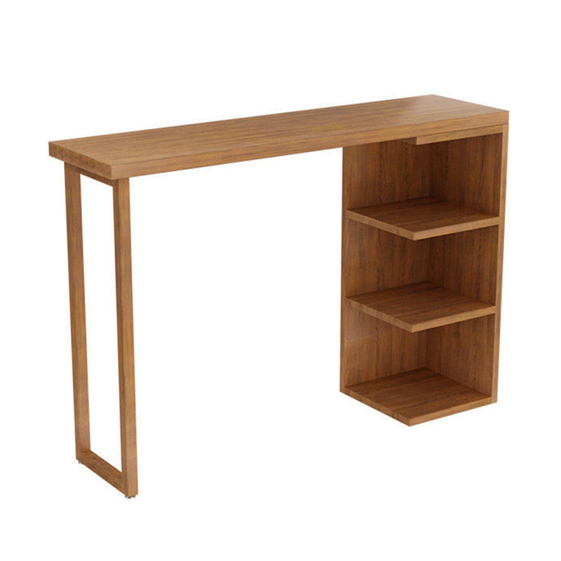 Brown Bar Stool and Table Set 1/3 Pieces Solid Wood Pub Dining Set