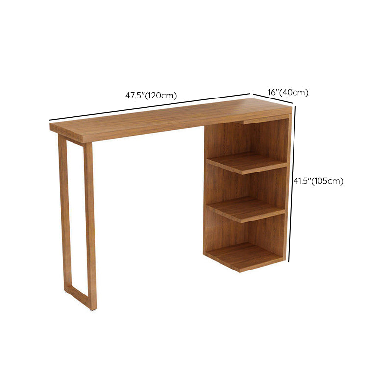 Brown Bar Stool and Table Set 1/3 Pieces Solid Wood Pub Dining Set