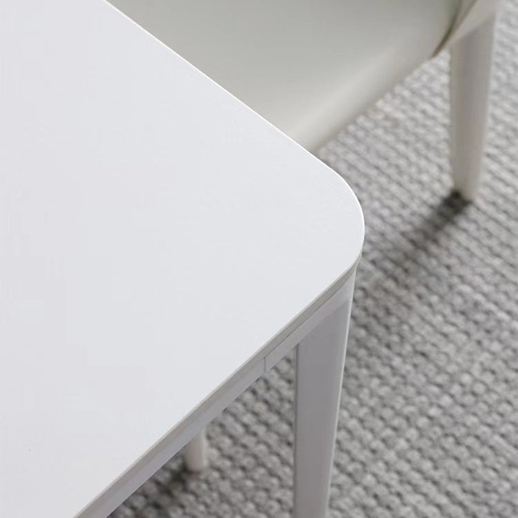 Contemporary 1/2/4/5/6/7 Pieces Furniture Stone Rectangle Dining Chairs Set in White