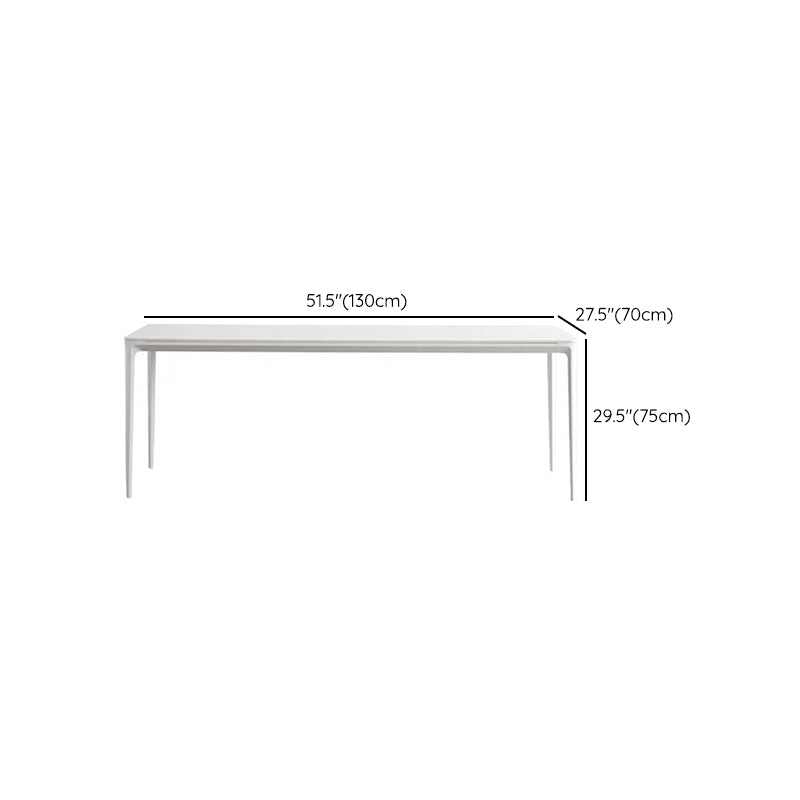 Contemporary 1/2/4/5/6/7 Pieces Furniture Stone Rectangle Dining Chairs Set in White