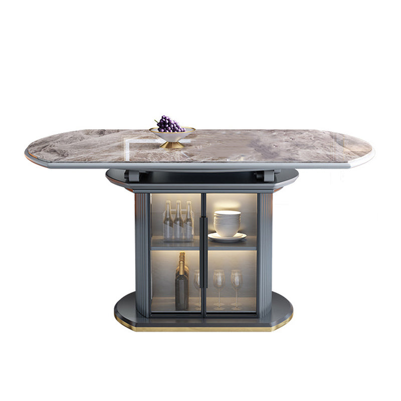 Modern 1/4/5/7 Pieces Dining Furniture Stone Round Dining Chairs Set in White