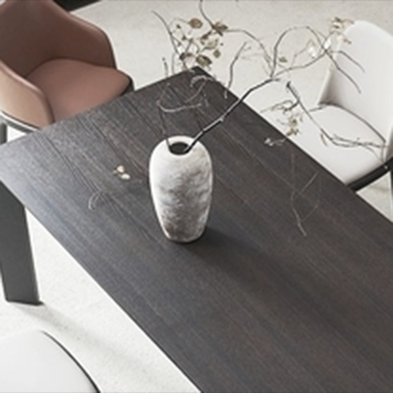 Industrial 1/2/5/7 Pieces Furniture Solid Wood Rectangle Dining Chairs Set in Black